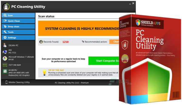 SUPPORT Basic Package - PC Cleaning Utility installation + 30min. Instructions